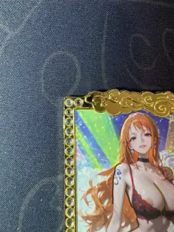 Goddess Nami Singer Diamond Metal Card Waifu Doujin Case Prize One Piece - Image 3
