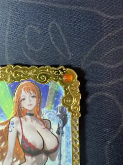 Goddess Nami Singer Diamond Metal Card Waifu Doujin Case Prize One Piece - Image 4