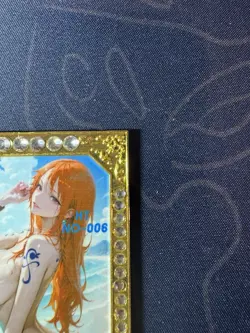 Goddess Nami Diamond Card Metal Beach Waifu Doujin Case Prize One Piece - Image 3