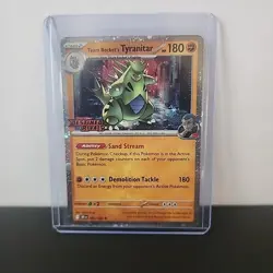 Team Rockets Tyranitar Destined Rivals Promo Card 096/182 - Image 1