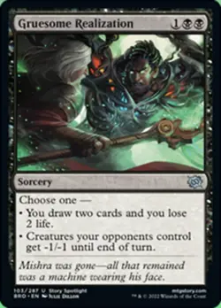 Gruesome Realization [The Brothers' War] Magic MTG - Image 1