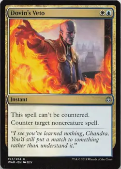Dovin's Veto U War of the Spark 193 - LP MTG - Image 1