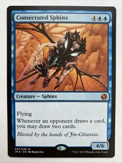 Consecrated Sphinx 047 Iconic Masters MTG LP/NM Magic The Gathering - Image 1