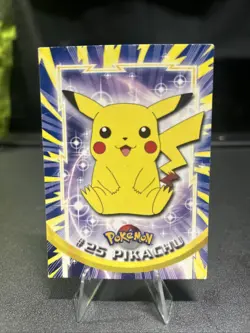 1999 Topps Pokemon #25 Pikachu TV Animation Edition Series - Image 1
