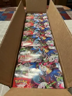 Pokemon Phantasmal Flames Non-Sealed Booster Box Case *Minor Damage* - Image 1