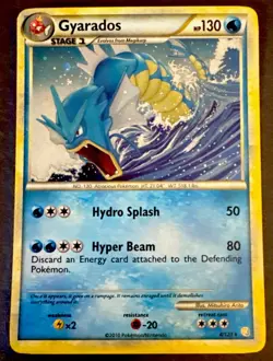 Gyarados 4/123 Holo Rare HeartGold SoulSilver Pokemon TCG LP - Image 1