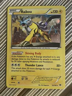 Pokemon TCG Raikou Breakthrough 55/162 Holo Cosmos Holo Rare MP/LP - Image 1