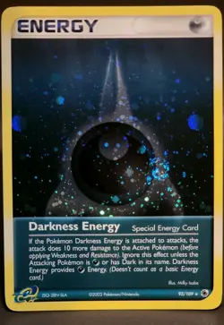 Darkness Energy Cosmos Holo PROMO w/ Swirl 93/109 VLP-NM - 2003 Pokemon EX - Image 2