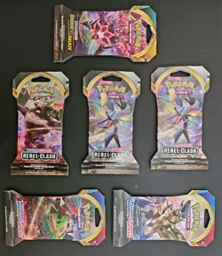 Pokemon Booster Pack Lot Sword Shield Rebel Clash Darkness Ablaze Sealed - Image 1