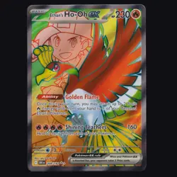 Ethan's Ho-Oh ex 209/182 ULTRA RARE Destined Rivals Pokemon TCG NM - Image 1