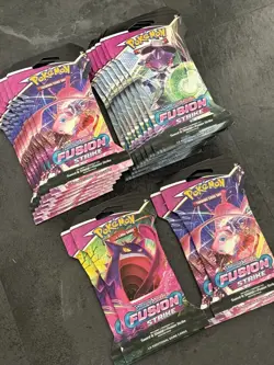 X10 Pokemon TCG Fusion Strike Sleeved Booster Pack Sealed Packs - Image 2