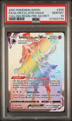 🇫🇷 SYLVEROY VMAX GHOST PSA 10 - REIGNE DE GLACE 214/198 EB FR Pokemon 🇫🇷 - Image 2