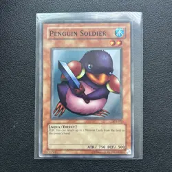 Yugioh Penguin Soldier SDJ-022 Super Rare NM - Image 1