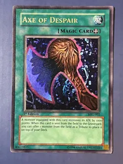 Yugioh Axe of Despair MRL-002 Ultra Rare 1st Edition LP - Image 1
