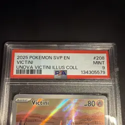 PSA 9 Victini 208 - Graded Illustration Rare Pokemon Card - Black Star Promo - Image 3