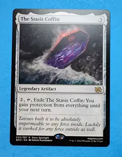 1x The Stasis Coffin Brothers War Mtg Magic Card Legendary Artifact Rare 245 SC - Image 1