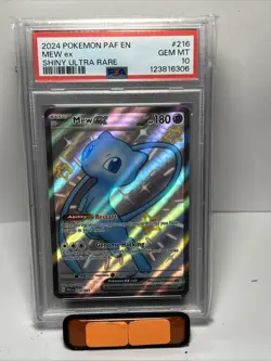 PSA 10 Mew ex 216/091 Paldean Fates Shiny Ultra Rare Pokemon Card Fresh Cert - Image 1