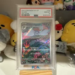 PSA 10 Gloom 109/108 AR Art Rare Ruler of the Black Flame sv3 Pokemon Card - Image 1