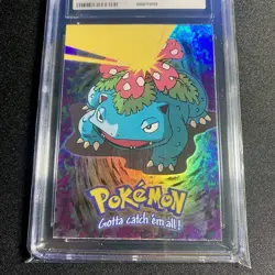 CGC 9 MINT Topps Venusaur E3 RAINBOW FOIL HOLO First Print Pokemon Card psa - Image 1