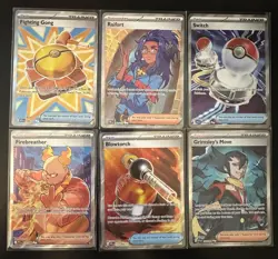 Pokemon TCG Holo Ultra Rare Trainer Lot Of 6 Cards - Image 1