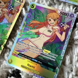 4x Playset OP08-106 Nami SR Super Rare English One Piece Card - Image 3