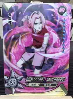 Kayou HR 3D Sakura Haruno Naruto Trading Card Anime CCG TCG NM NR-HR-044 NM - Image 1