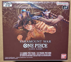 One Piece Card Game TCG OP-02 Paramount War 1st Ed. Booster Box English Sealed - Image 1