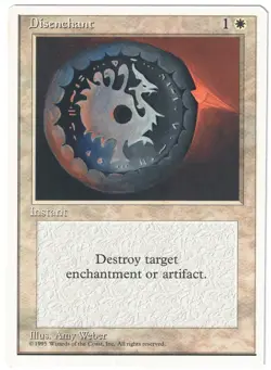 Magic: The Gathering (MTG 4th Edition) 1995 - Disenchant - Image 1