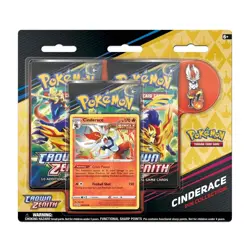 Pokemon TCG Crown Zenith Cinderace Pin Collection Factory Sealed - Image 1