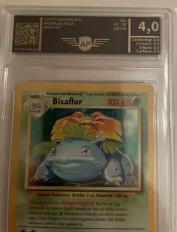 Pokemon Bisaflor 15/102 Base Set German TCG Pokemon Vintage Holo Karte Basisset - Image 2
