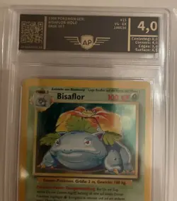 Pokemon Bisaflor 15/102 Base Set German TCG Pokemon Vintage Holo Karte Basisset - Image 3