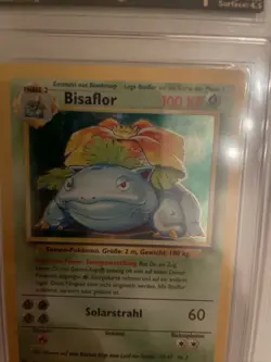 Pokemon Bisaflor 15/102 Base Set German TCG Pokemon Vintage Holo Karte Basisset - Image 4