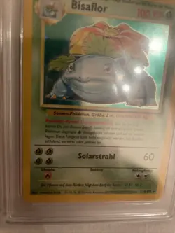 Pokemon Bisaflor 15/102 Base Set German TCG Pokemon Vintage Holo Karte Basisset - Image 5