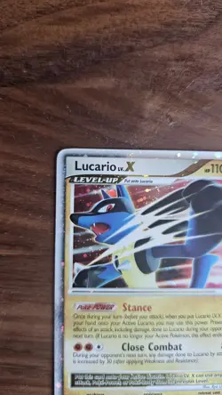 Lucario LV. X 122/123 Pokemon D&P Mysterious Treasures Holo Rare NM - Image 3