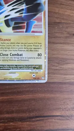 Lucario LV. X 122/123 Pokemon D&P Mysterious Treasures Holo Rare NM - Image 5
