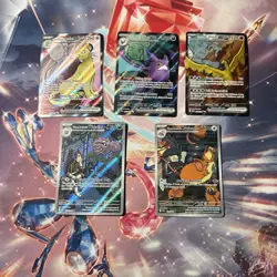 Pokemon TCG Destined Rivals Cards Lot of 5 Rares & Illustration Rare - Image 1