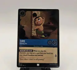 Disney Lorcana Shimmering Skies Tipo Growing Son 157/204 Cold Foil Uncommon Card - Image 1