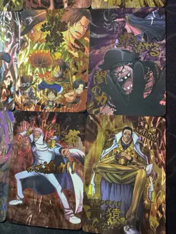 One Piece Set of 9 Ultra Rare Premium Foiled Collectible Anime Mega Cards #2 - Image 4