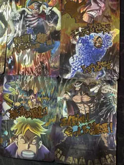 One Piece Set of 9 Ultra Rare Premium Foiled Collectible Anime Mega Cards - Image 4