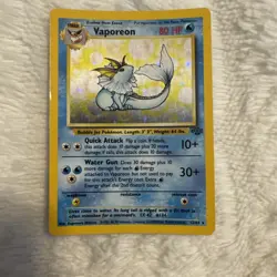 Pokemon Card Game 1999 - Vaporeon Holo 12/64 - Jungle NM - Image 1