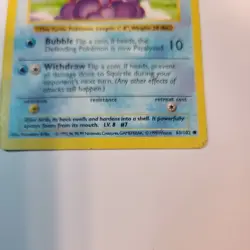 Squirtle 63/102 Base Set Shadowless Vintage Pokemon Card NM-LP WOTC 1999 - Image 2