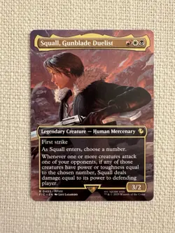 Squall, Gunblade Duelist R0453 (Borderless) Final Fantasy MTG NM - Image 1