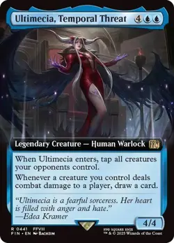 Ultimecia, Temporal Threat EXTENDED - 0441 - Rare - Final Fantasy FIN MTG - Image 1