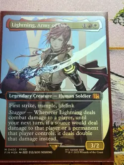 Lightning, Army of One (#400) - Foil Extended Art FIN NM MTG - Image 1
