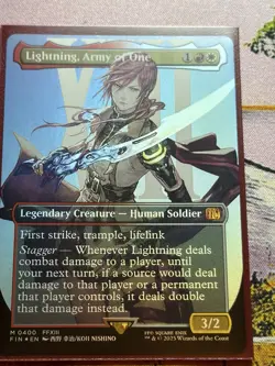 Lightning, Army of One (#400) - Foil Extended Art FIN NM MTG - Image 2