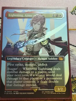 Lightning, Army of One (#400) - Foil Extended Art FIN NM MTG - Image 3