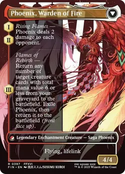 Joshua, Phoenix's Dominant BORDERLESS - 0397 - Rare - Final Fantasy FIN MTG - Image 2