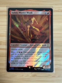 MTG: Sabin, Master Monk (Surge Foil) Commander: Final Fantasy Surge Foil - Image 1