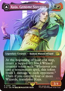 Kuja, Genome Sorcerer FOIL BORDERLESS - 0399 - Rare - Final Fantasy FIN MTG - Image 1
