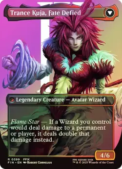 Kuja, Genome Sorcerer FOIL BORDERLESS - 0399 - Rare - Final Fantasy FIN MTG - Image 2